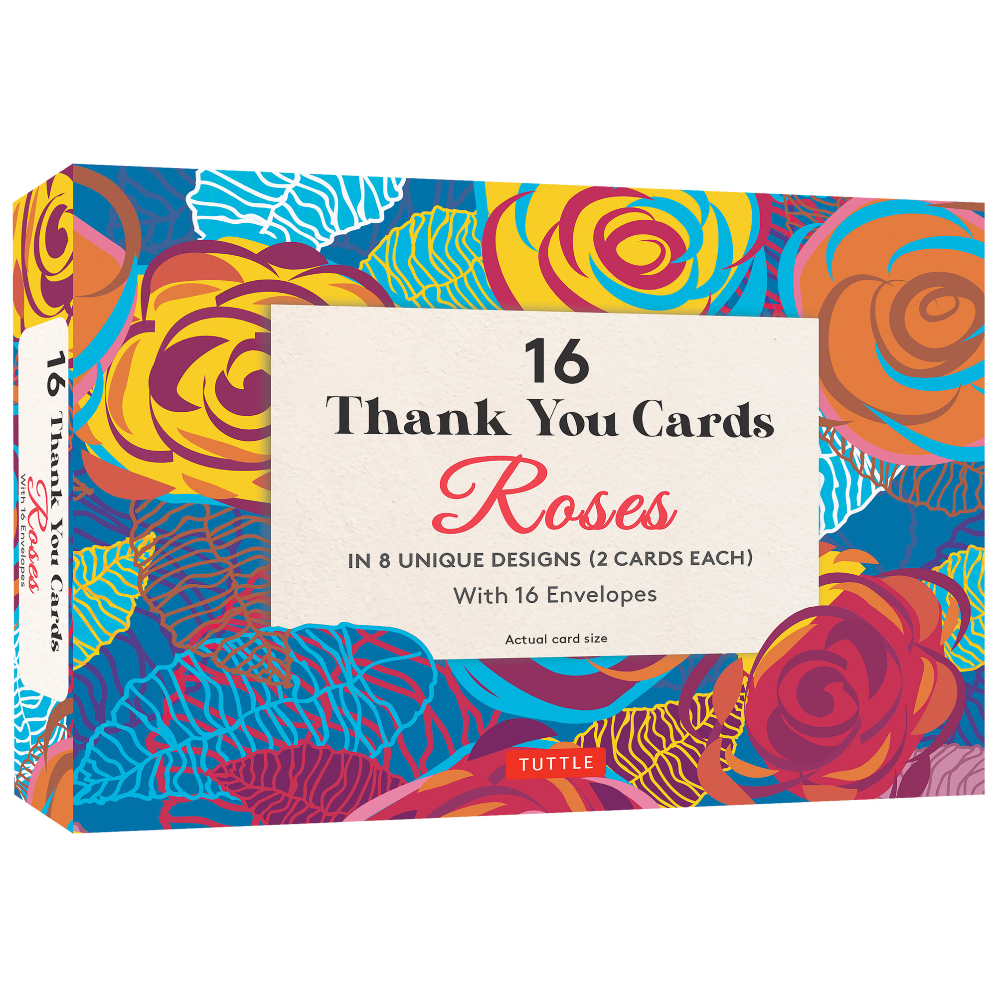 16 Thank You Cards, Roses (9780804857826) - Tuttle Publishing