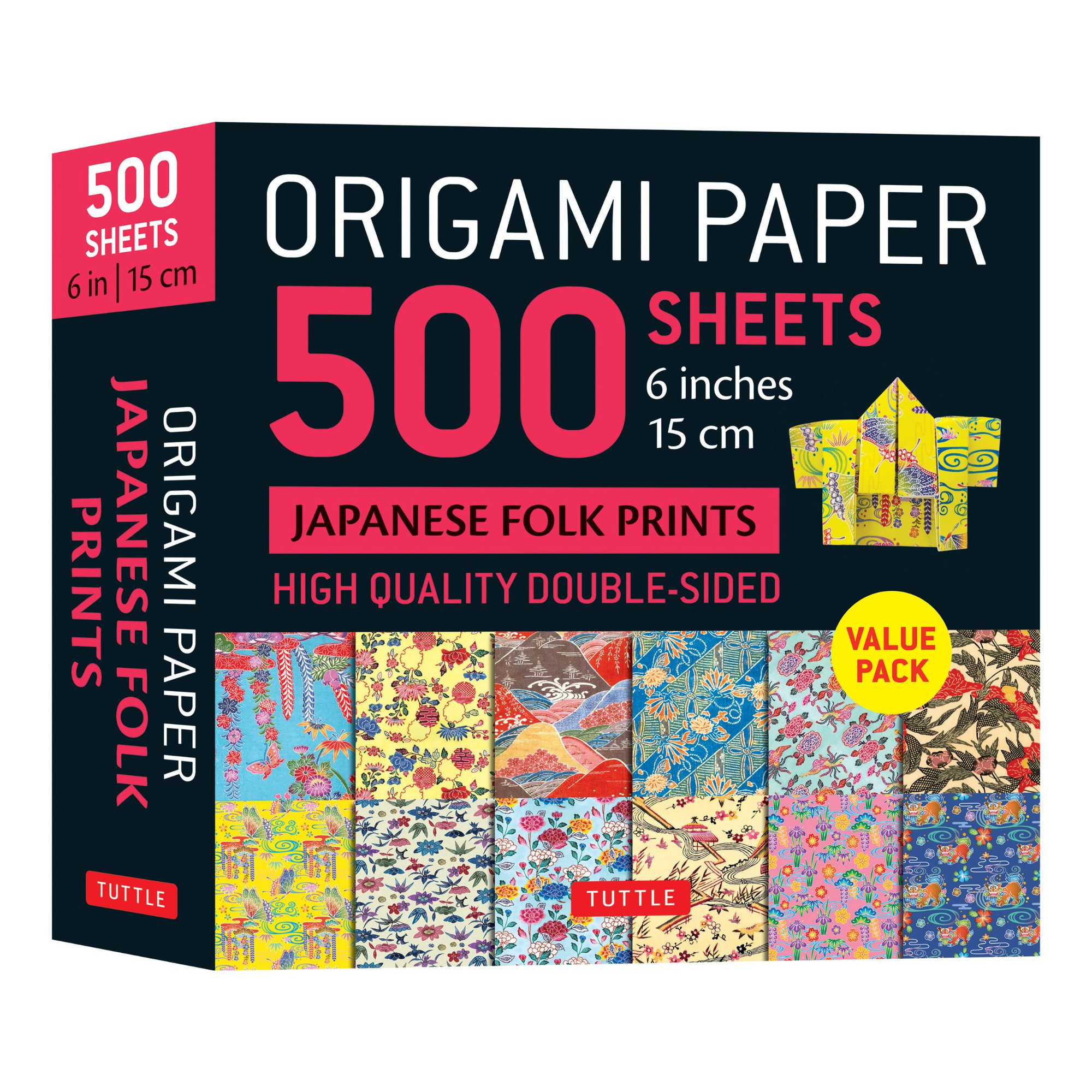 Origami Paper 500 sheets Japanese Folk Prints 6