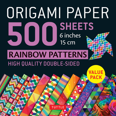 Origami Paper 500 sheets Rainbow Patterns 6" (15 cm) (9780804851459)