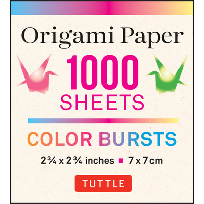 Origami Paper Color Bursts 1,000 sheets 2 3/4 in (7 cm) (9780804854597)