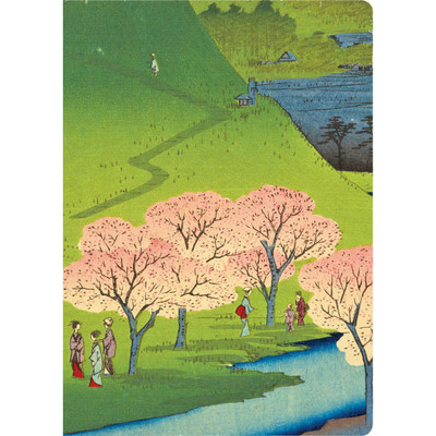 Hiroshige Snow on Mt Haruna Dotted Hardcover Journal 