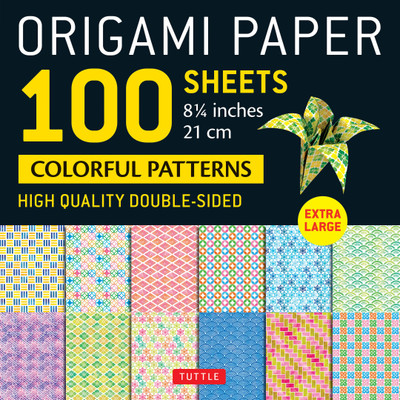 Origami Paper 100 sheets Colorful Patterns 8 1/4" (21 cm) (9780804857406)