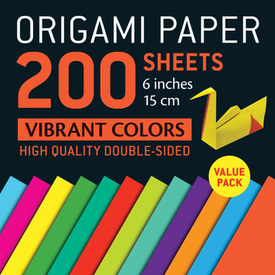 Origami Paper 200 sheets Vibrant Colors 6" (15 cm) (9780804857789)