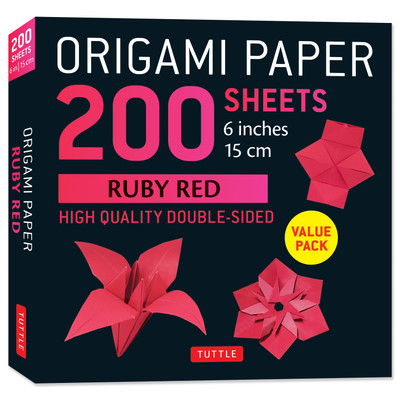 Origami Paper 200 sheets Bright Orange 6