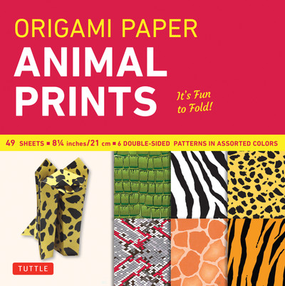 Origami Paper - Animal Prints - 8 1/4" - 49 Sheets (9780804859745)