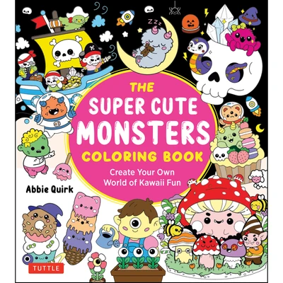 Super Cute Monsters Coloring Book (9784805320389)