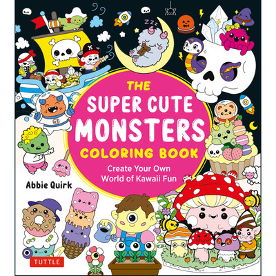 The Super Cute Monsters Coloring Book (9784805320389)