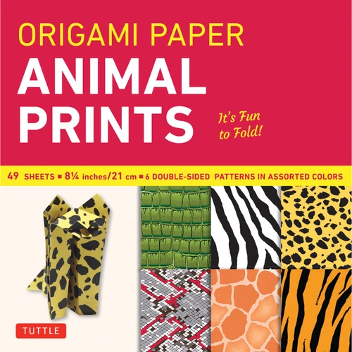 Origami Paper - Animal Prints - 8 1/4" - 49 Sheets (9780804837958)