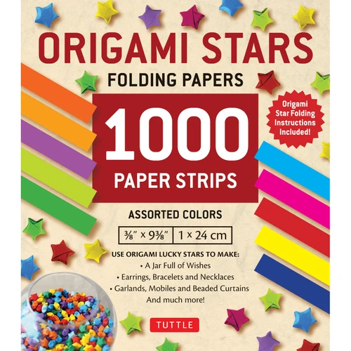 Origami Stars Papers 1,000 Paper Strips in Assorted Colors (9780804849395)