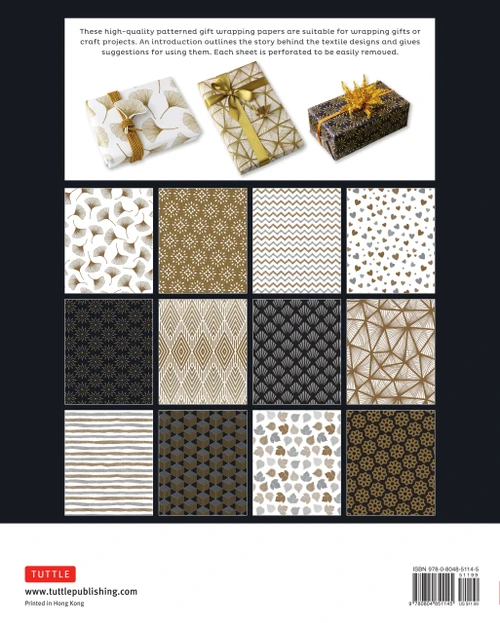 Gold & Silver Gift Wrapping Papers - 12 Sheets (9780804851145)