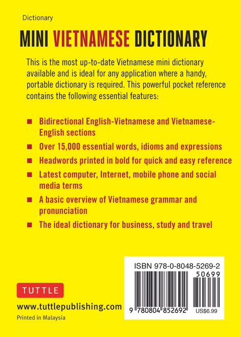 Mini Vietnamese Dictionary (9780804852692)