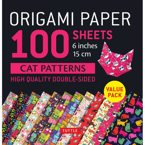 Origami Paper 100 sheets Cat Patterns 6" (15 cm) (9780804851435)