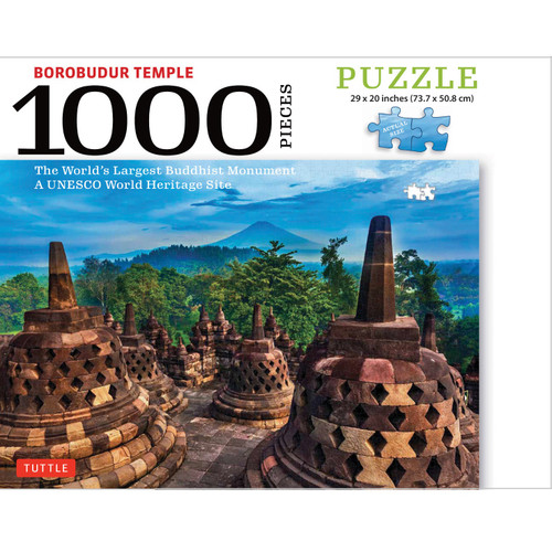Borobudur Temple, Indonesia - 1000 Piece Jigsaw Puzzle (9780804853422)
