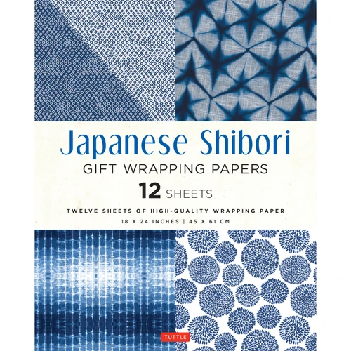 Japanese Shibori Gift Wrapping Papers - 12 Sheets (9780804852494)