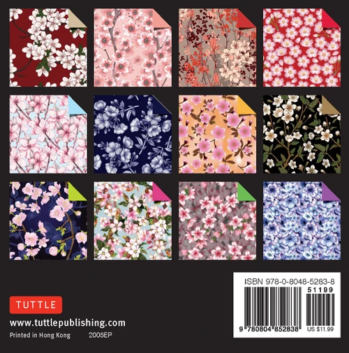 Origami Paper 500 sheets Cherry Blossoms 4" (10 cm) (9780804852838)