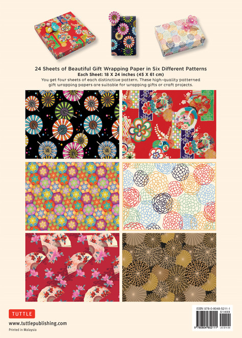 Japanese Chiyogami Gift Wrapping Paper - 24 Sheets (9780804852111)