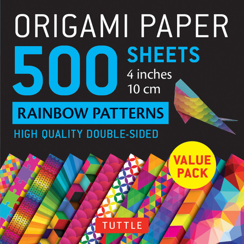Origami Paper 500 sheets Rainbow Patterns 4" (10 cm) (9780804853576)