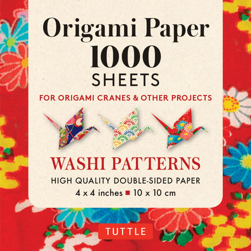 Origami Paper Washi Patterns 1,000 sheets 4" (10 cm) (9780804854436)