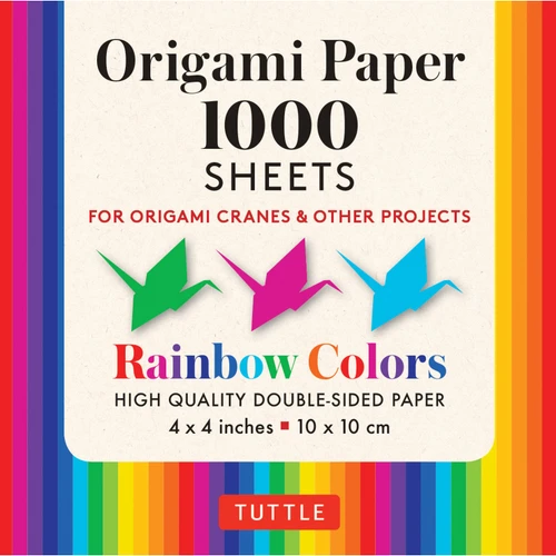 Origami Paper Rainbow Colors 1,000 sheets 4" (10 cm) (9780804854269)