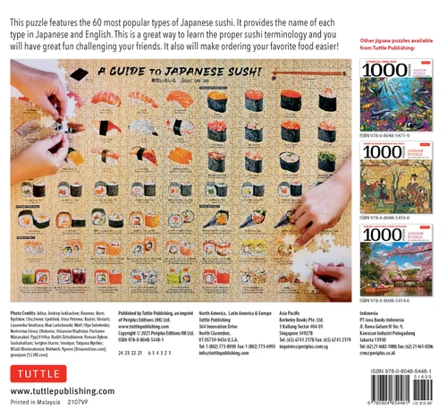 A Guide to Japanese Sushi - 1000 Piece Jigsaw Puzzle (9780804854481)
