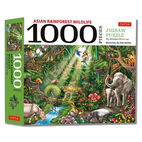 Asian Rainforest Wildlife - 1000 Piece Jigsaw Puzzle (9780804855082)