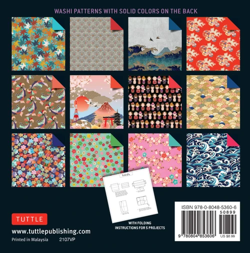 Origami Paper 200 sheets Washi Patterns 6" (15 cm) (9780804853606)