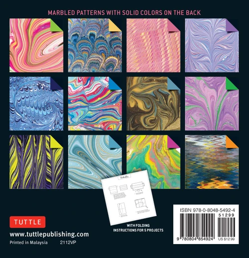 Origami Paper 500 sheets Marbled Patterns 6" (15 cm) (9780804854924)
