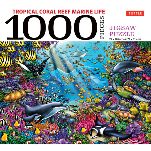 Tropical Coral Reef Marine Life - 1000 Piece Jigsaw Puzzle (9780804854719)