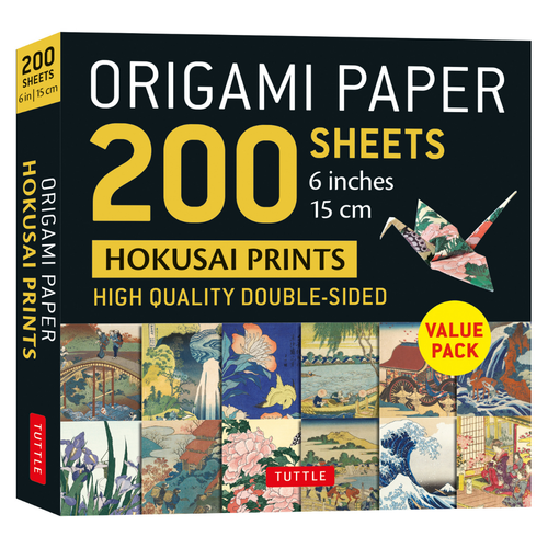 Origami Paper 200 sheets Hokusai Prints 6" (15 cm) (9780804854894)