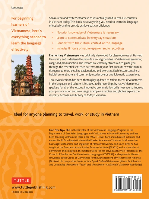 Elementary Vietnamese (9780804855150)