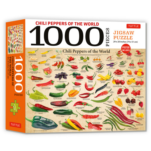 Chili Peppers of the World - 1000 Piece Jigsaw Puzzle (9780804856751)