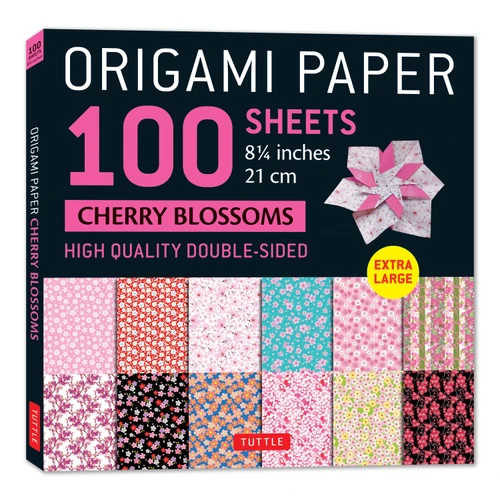 Origami Paper 100 sheets Cherry Blossoms 8 1/4" (21 cm) (9780804857390)
