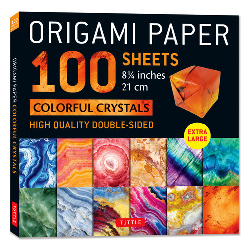 Origami Paper 100 sheets Colorful Crystals 8 1/4" (9780804858939)