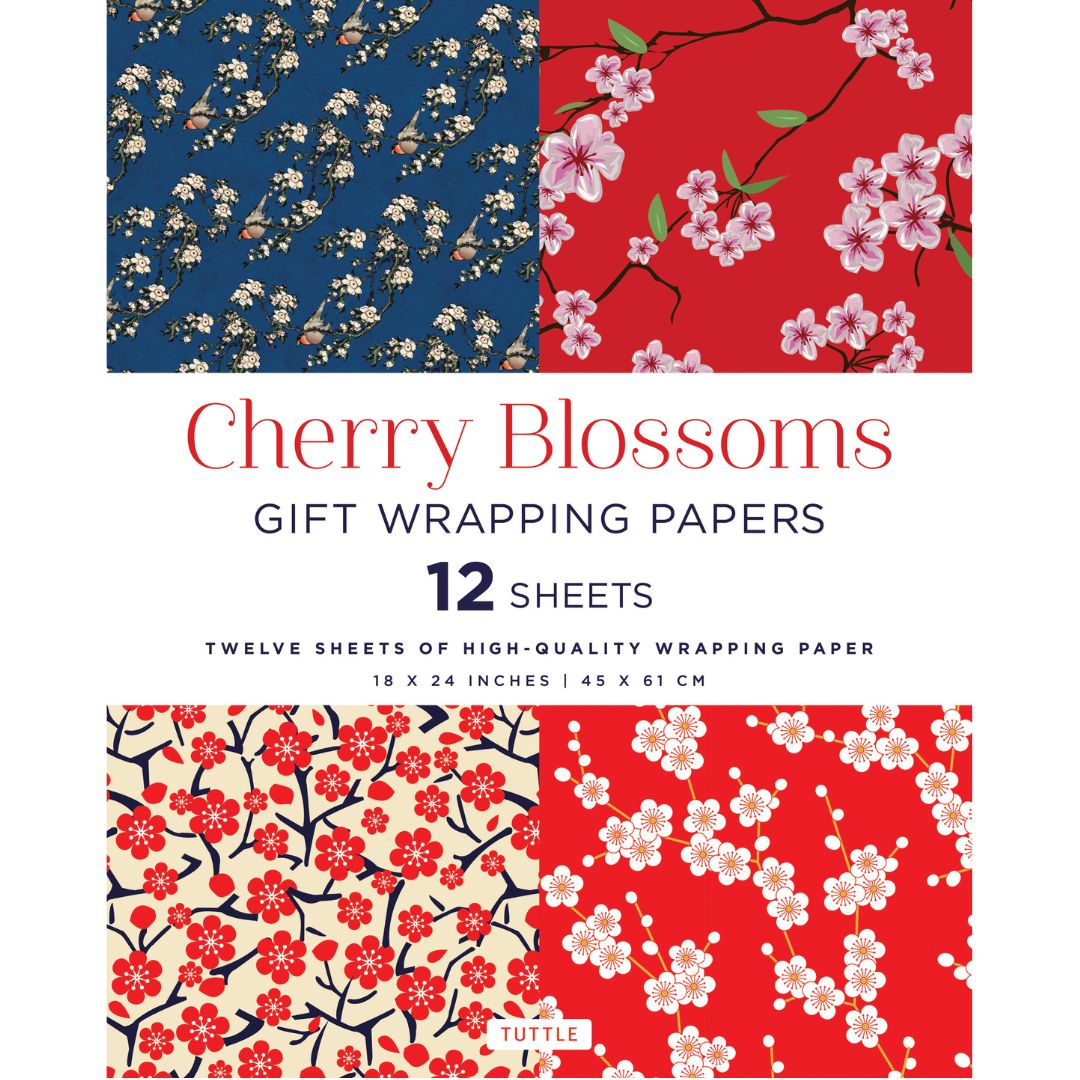 Cherry Blossoms Gift Wrapping Papers - 12 Sheets (9780804849579