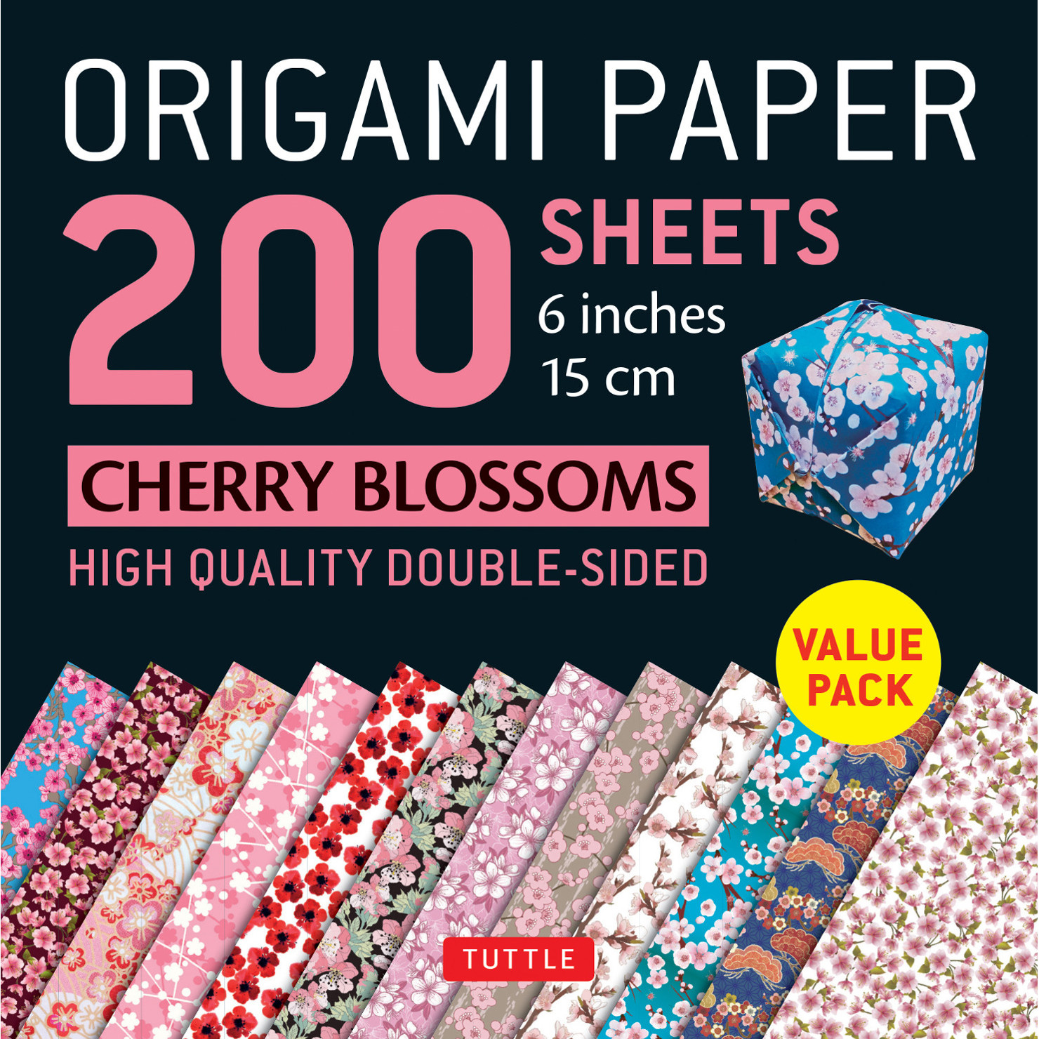 Origami Paper 200 sheets Cherry Blossoms 6