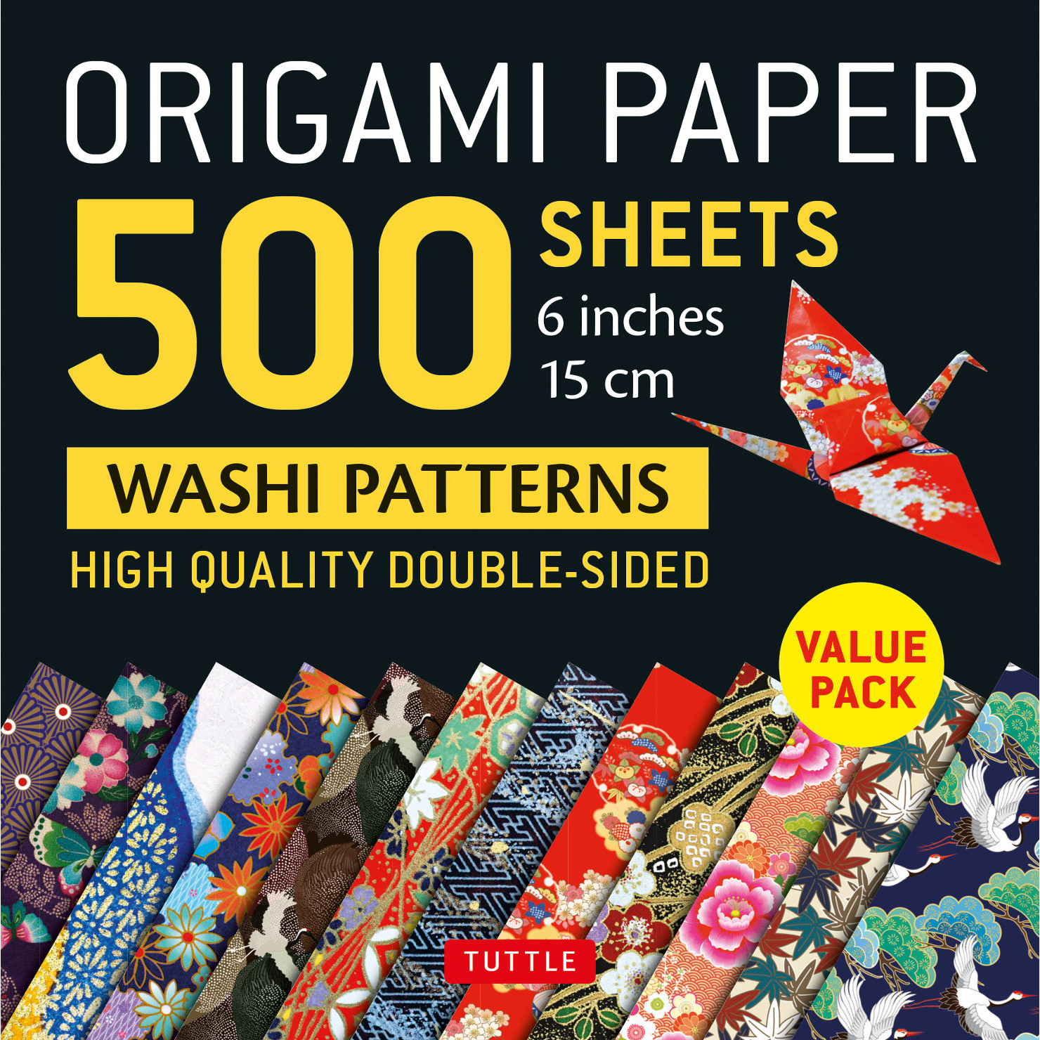 Origami Paper in a Box - Chiyogami Patterns: 200 Sheets of Tuttle Origami  Paper: 6x6 Inch High-Quality Origami Paper Printed with 12 Different Pattern