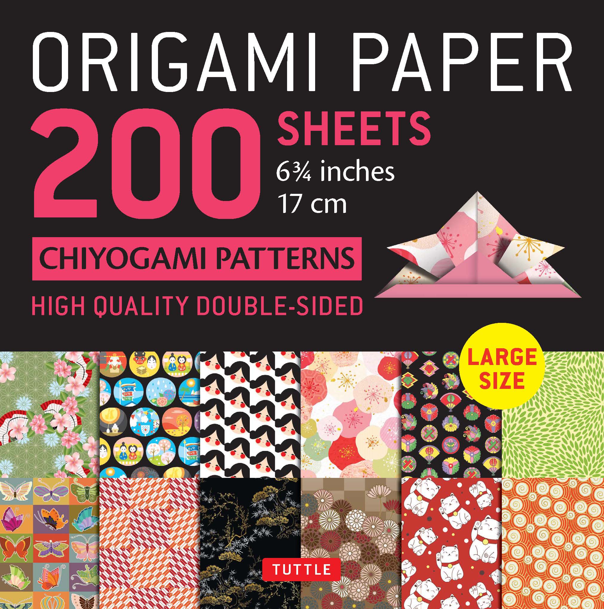Large 200 Sheets Japanese Shibori Patterns Origami Paper – Paper