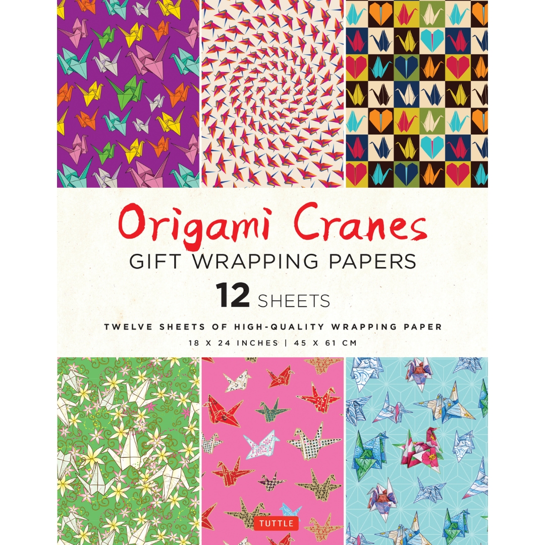 According to Humphrey シリーズ 8冊セット Origami Cranes Gift Wrapping Papers - 12 sheets(9780804854795