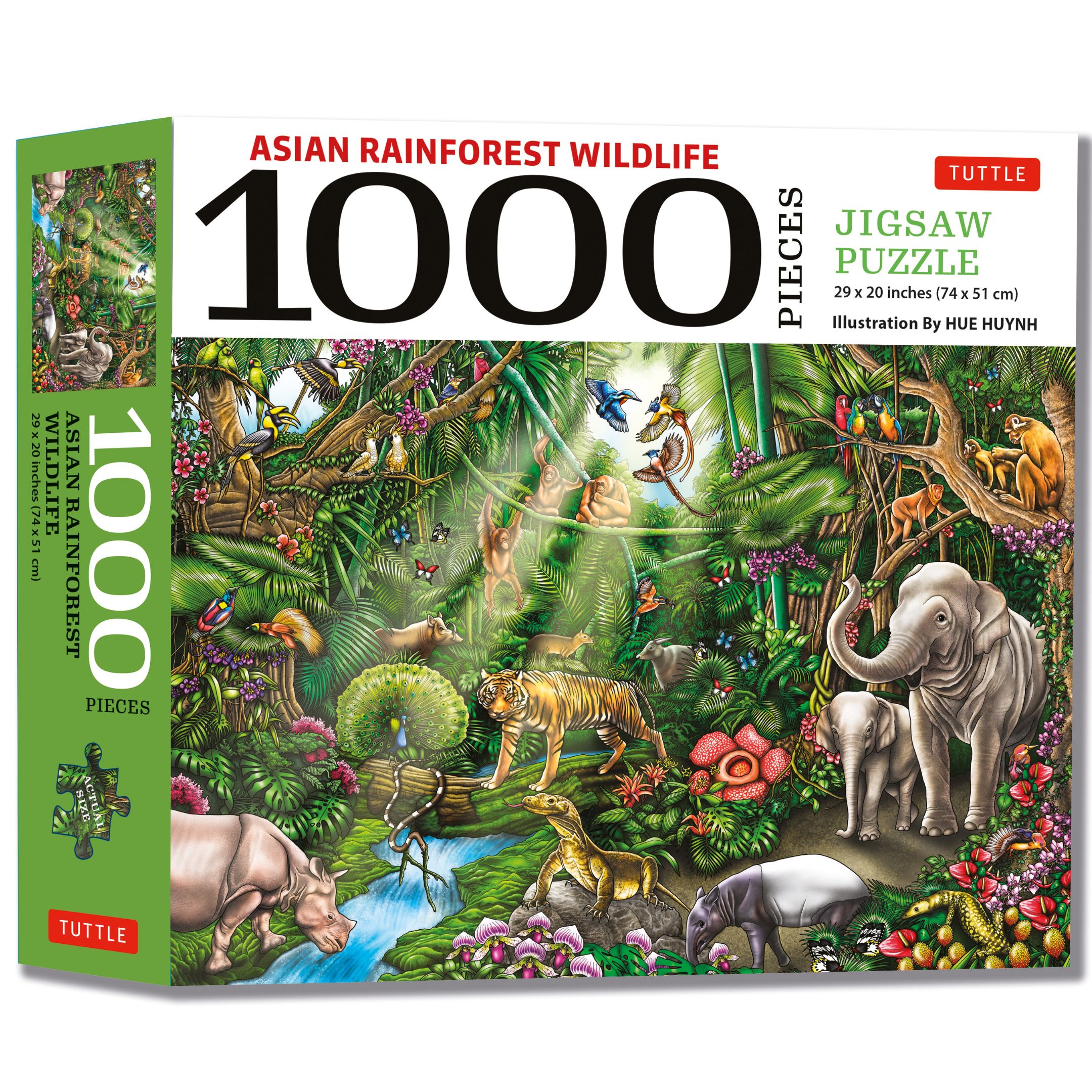 Asian Rainforest Wildlife - 1000 Piece Jigsaw Puzzle