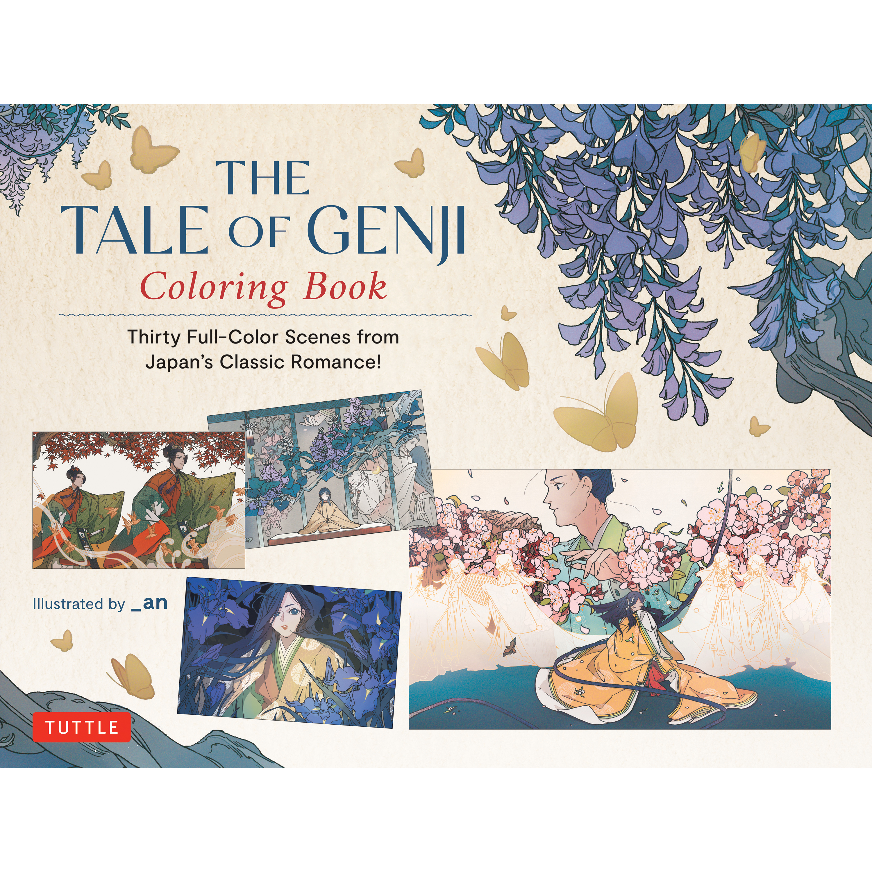 The Tale of Genji Coloring Book (9784805319819) - Tuttle Publishing