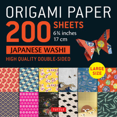 Origami Paper 200 sheet Japanese Washi Patterns 6 3/4