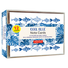 Cool Blue Note Cards - 12 Cards (9780804854832) - Tuttle
