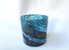 Japanese Ryukyu glass Beer rock tumbler Genkichi Genga Made in Okinawa