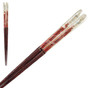 Wakasa nuri Japanese Lacquered Chopstick Japan Iwainami Wave Red S