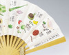 New Sensu folding fan Japanese tea ceremony Kashi teacakes 12months from Japan