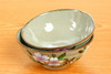 Pair Gohan Chawan Kutani yaki Japanese Rice bowl Handpaint Cherry blossom Japan