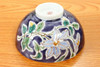 Pair Gohan Chawan Kutani yaki Japanese Rice bowl Bizan Purple Clematis Japan