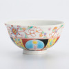 Kutani yaki porcelain Japanese Rice bowl Gohan Chawan Flower Moonnight Ginshu