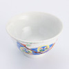 Kutani yaki porcelain Japanese Rice bowl Gohan Chawan Fukuro Owl Ginshu Japan