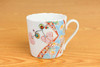 Kutani yaki porcelain Japanese Tea mug coffee cup Flower Tapestry Ginshu Tokuji